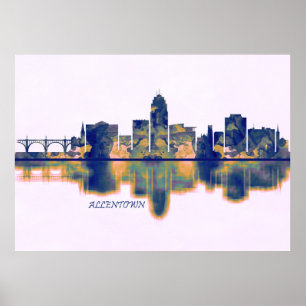 Allentown Skyline Poster