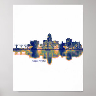 Allentown Skyline Poster