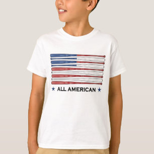 Aller amerikanische Baseball-Flaggen-T - Shirt