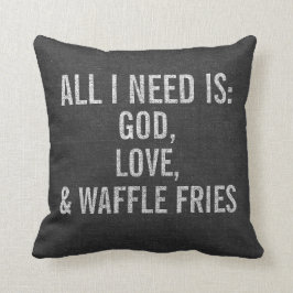 Aller, den ich benötige, ist Gott, Liebe, u. die Kissen