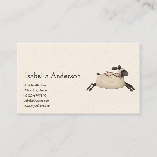 Aller DM-Segen · Schafe Visitenkarte (Vorderseite)