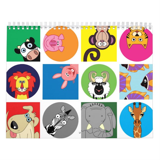 ALLER GLÜCKLICHE TIER-KALENDER KALENDER (Titelbild)