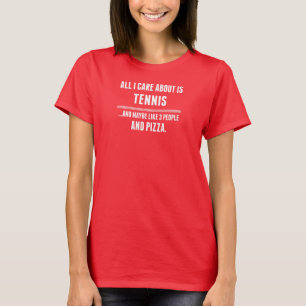 Aller i-Sorgfalt ist ungefähr Tennis-Sport T-Shirt