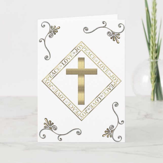 Aller Occation Frieden u. Freude Feiertagskarte (Vorderseite)