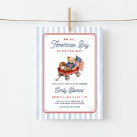 Alleramerikanischer Junge Patriotische Babyparty
