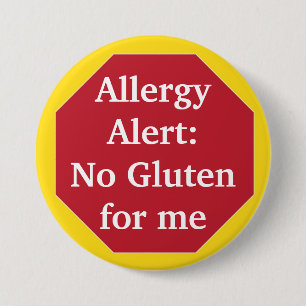Allergie-Alarm:  Kein Gluten Button