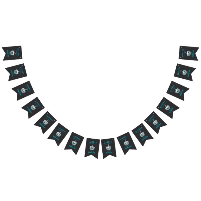 Allergie aquamarine Kürbiskölner Leckereien Wimpelkette (Alle)