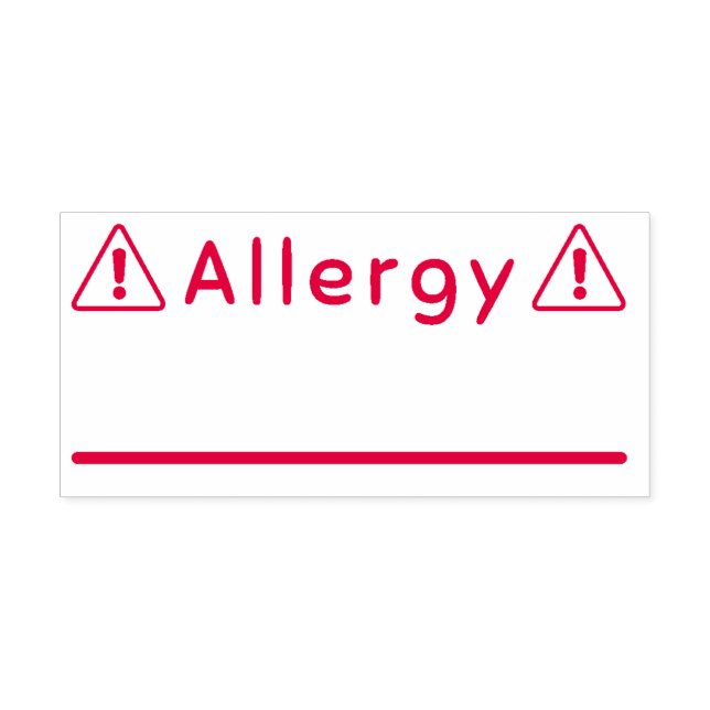 Allergie-Briefmarke Permastempel (Design)