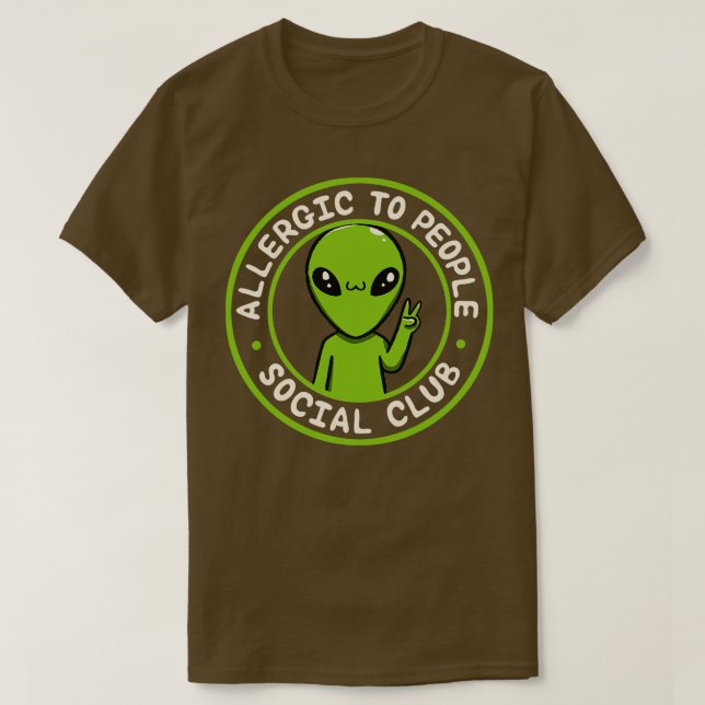 Allergie für Leute Social Club Funny von Tobe Fons T-Shirt (Design vorne)