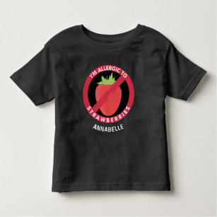 Allergie gegen Erdbeeren Kinder Allergie Personali Kleinkind T-shirt