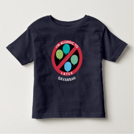 Allergie gegen Latex Kids Allergie Personalisiert Kleinkind T-shirt