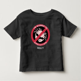 Allergie gegen Muschelallergie Personalisierte Kin Kleinkind T-shirt
