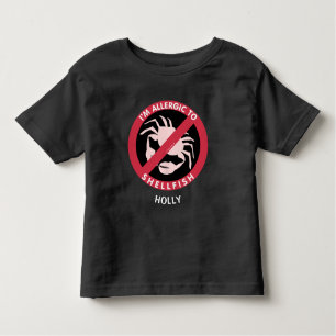 Allergie gegen Muschelallergie Personalisierte Kin Kleinkind T-shirt
