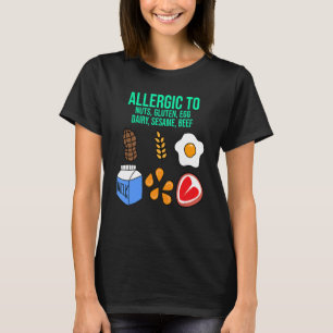 Allergie gegen Nüsse Gluten Dairy Food Allergie Aw T-Shirt
