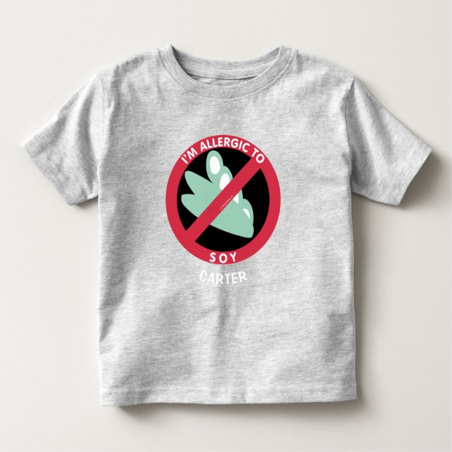 Allergie gegen Sojabohnen Kinder Allergie Personal Kleinkind T-shirt (Vorderseite)