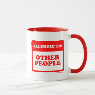 Allergie gegenüber anderen Menschen Tasse