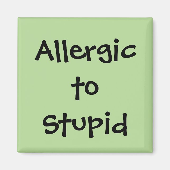 Allergie gegenüber Stupid Magnet (Vorne)