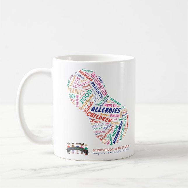 Allergie-Kaffee-Tasse mein Kindes Nahrungsmittel Tasse (Links)