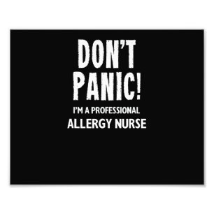 Allergie-Krankenschwester Fotodruck