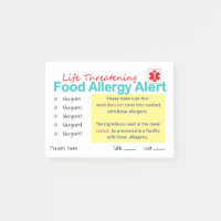 Allergie-wachsame Post-Itauflage (50 Blätter pro