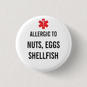 Allergie-wachsamer Knopf Button