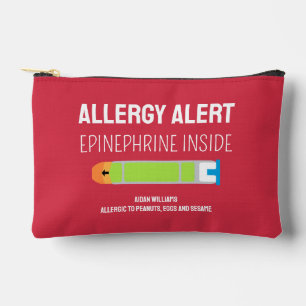 Allergie Warnhinweis Epinephrine Medikation Kinder Zubehörtasche