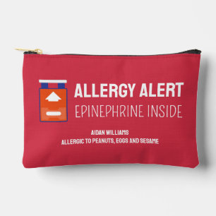 Allergie Warnhinweis Epinephrine Medikation Kinder Zubehörtasche