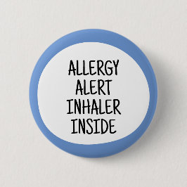 Allergie-Warnung Inhalator enthalten Button