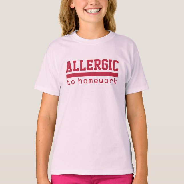 ALLERGIE zu witzigen Shirts und Jacken der HAUSAUF (Vorderseite)