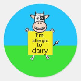 Allergiealarm (weitere Designs sind im Gange) Runder Aufkleber