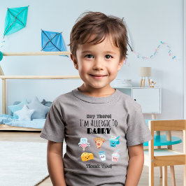 Allergiebewusstsein T - Shirt | Dairy Allergy Aler