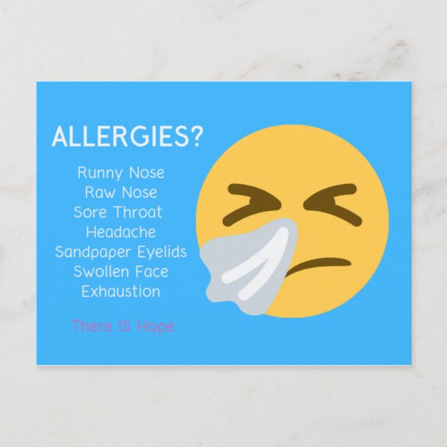 Allergien Shaklee Postcard Postkarte (Vorderseite)