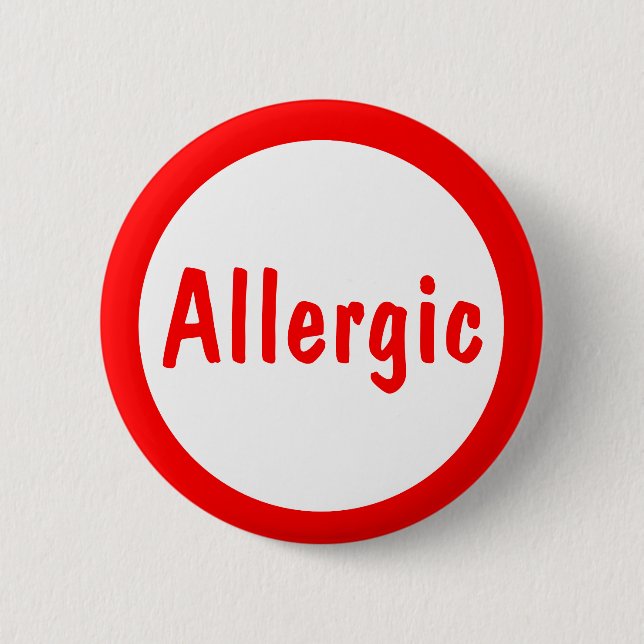 Allergisch Button (Vorderseite)