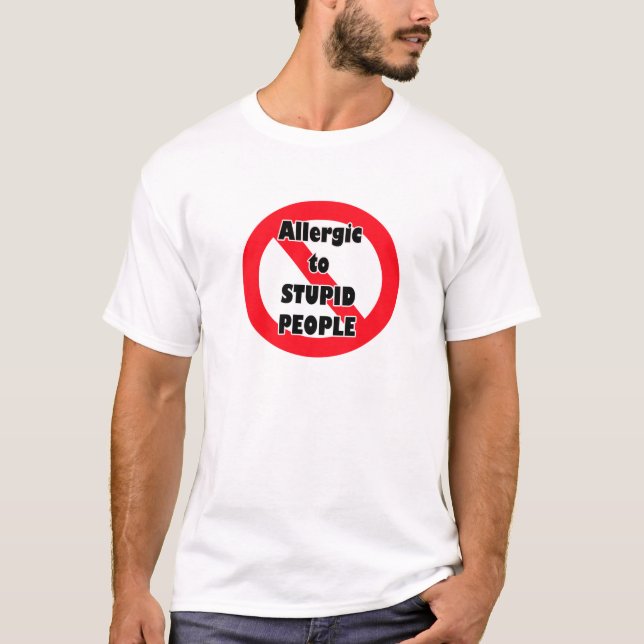 allergisch-dumm T-Shirt (Vorderseite)