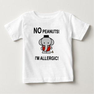 Allergisch gegen Erdnüsse Baby T-shirt