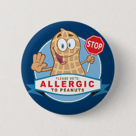 Allergisch gegen Erdnüsse Button