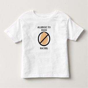 Allergisch zu den Ei-personalisierten Kindern Kleinkind T-shirt
