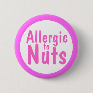 Allergisch zu den Nüssen Button
