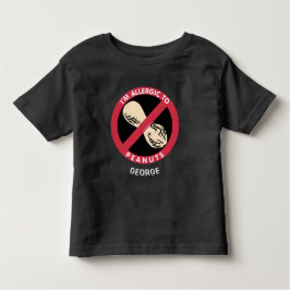 Allergisch zur Erdnuss-Kinderallergie Kleinkind T-shirt