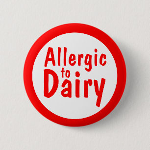 Allergisch zur Milch Button