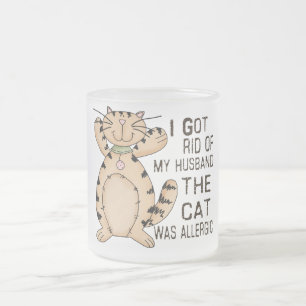 Allergische Katze Mattglastasse