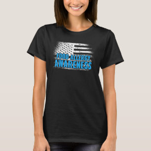 Allergische Reaktion Amerikanische Flagge Lebensmi T-Shirt
