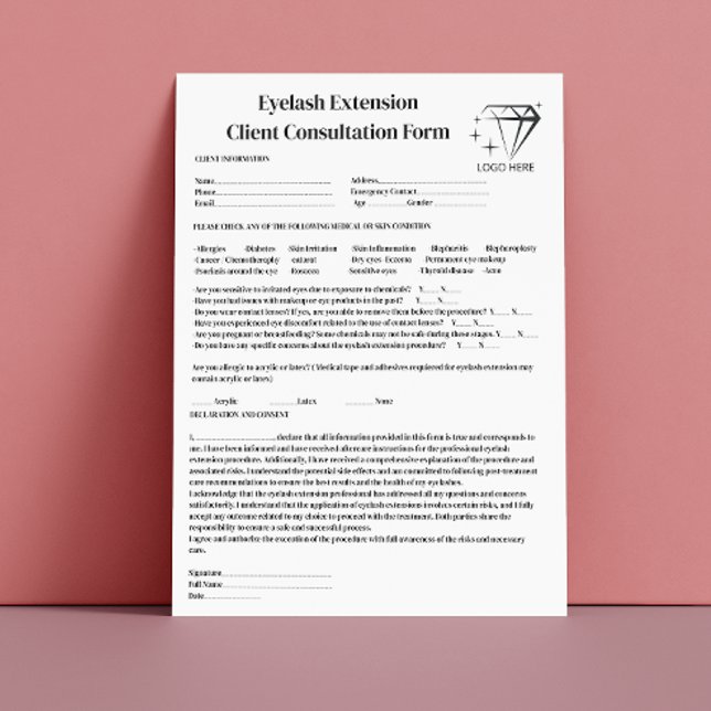 Allergisches Pflaster Test Black Calligraphy Bold  Briefbogen (Allergy Patch Test Black Calligraphy Bold Eyelash Letterhead)