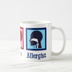 Allergy Doctor Peace Liebe Allergist Kaffeetasse