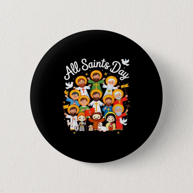 Allerheiligen Kinder Katholisch St Franziskus Ther Button (Vorderseite)