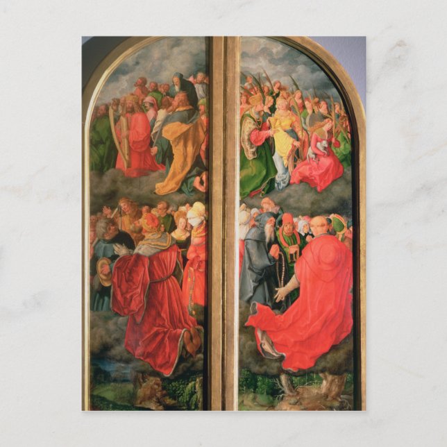 Allerheiligen-Tag-Altarpiece Postkarte (Vorderseite)
