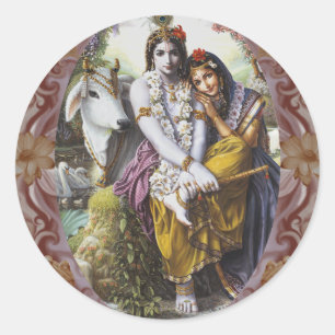 Allerheiliges Paar Runder Aufkleber