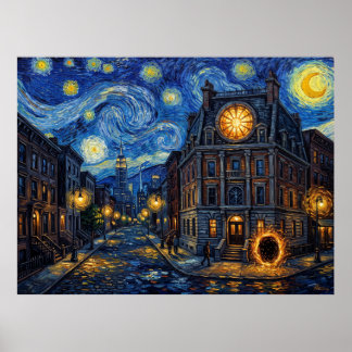 Allerheiligstes Sternennacht Landschaft Poster