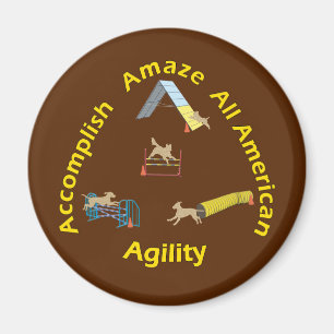 Alles amerikanische Agility Magnet