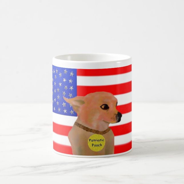 Alles amerikanische Hündchen Kaffeetasse (Mittel)